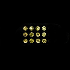 Yellow Sapphire Round 2mm Approximately 0.54 Carat