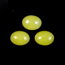 Yellow Serpentine Cab Oval 16X12mm Approximately 20 Carat