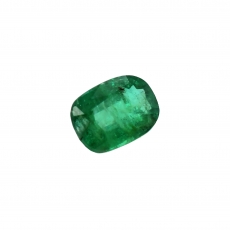 Zambian Emerald  Emerald Cushion 7x5mm Single Piece 0.88 Carat