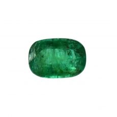 Zambian Emerald  Emerald Cushion 7x5mm Single Piece 0.88 Carat