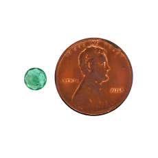 Zambian Emerald  Round 5.6mm Single Piece 0.60 Carat