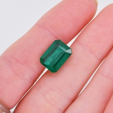 Zambian Emerald Emerald Cut 11.5x8.5mm Single Piece 4.89 Carat*