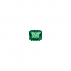 Zambian Emerald Emerald Cut 5.6x4.6mm Single Piece Approximately 0.57 Carat