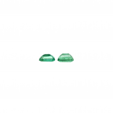 Zambian Emerald Emerald Cut 5x3mm Matching Pair approx 0.49 Carat