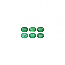 Zambian Emerald Oval 4x3mm Approximately 0.80 Carat