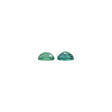 Zambian Emerald Oval Shape 6x4mm Matching Pair Approximately 0.68 Carat
