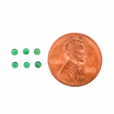 Zambian Emerald Round 2.3mm Approximately 0.25 Carat