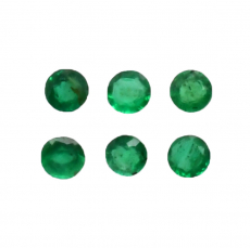 Zambian Emerald Round 2.3mm Approximately 0.25 Carat