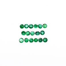 Zambian Emerald Round 2.5mm Approximately 1 Carat