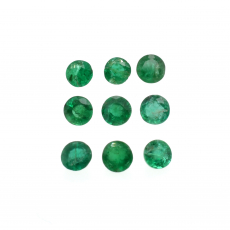 Zambian Emerald Round 3mm Approximately 1 Carat
