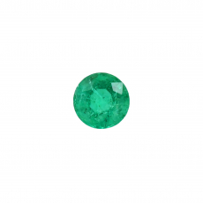 Zambian Emerald Round 5.2mm Single Piece 0.60 Carat