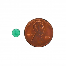 Zambian Emerald Round 5.2mm Single Piece 0.69 Carat