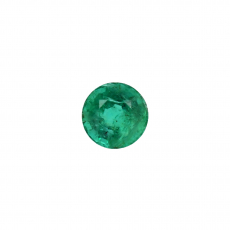 Zambian Emerald Round 5.3mm Single Piece 0.66 Carat