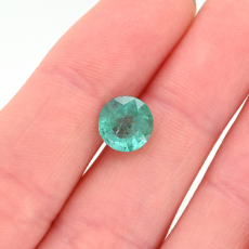 Zambian Emerald Round 8mm Approximately 1.76 Carat
