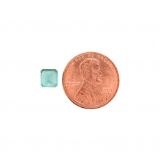 Zambian Emerald: Square 6.2x5.7mm 1.01 Carat Single Piece