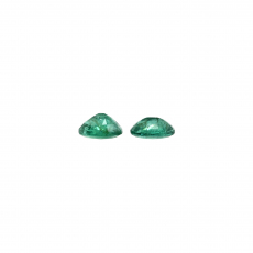 Zambian Emetrald Oval 9x7mm Approximately Total 3.41 Carat Loose Matched Pair
