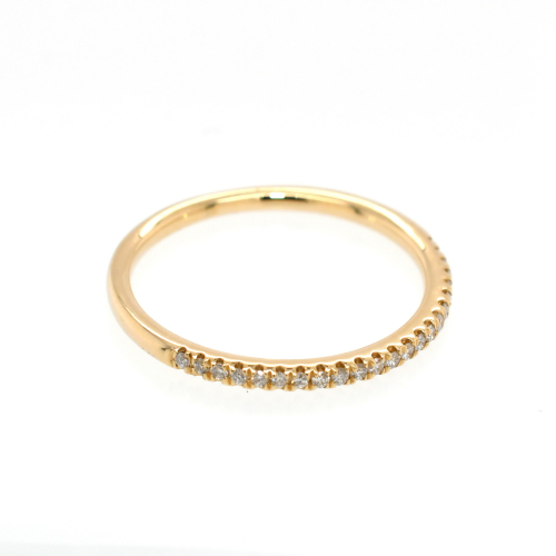 0.12 Carat Diamond Stackable Ring Band In 14k Yellow Gold