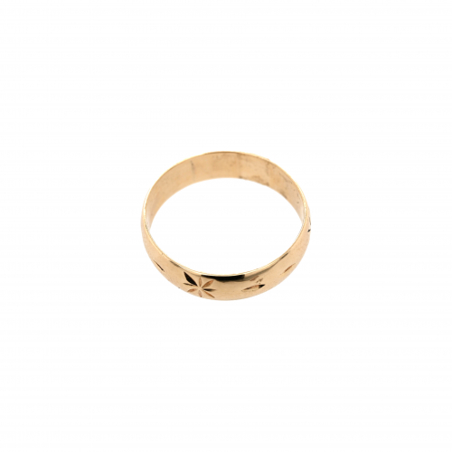 10k Yellow Gold Stamped Ring Band