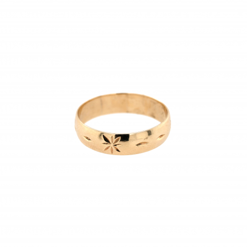 10k Yellow Gold Stamped Ring Band
