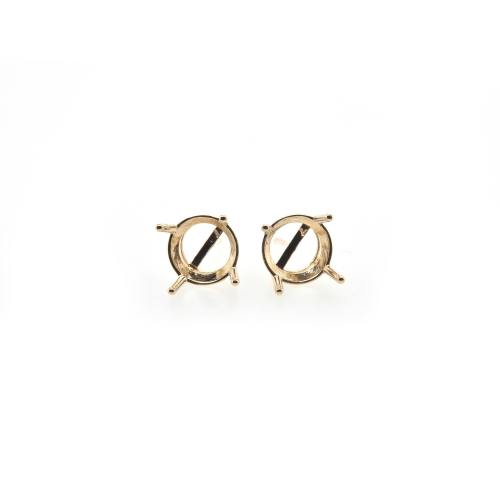 10mm Round Findings in 14K Gold