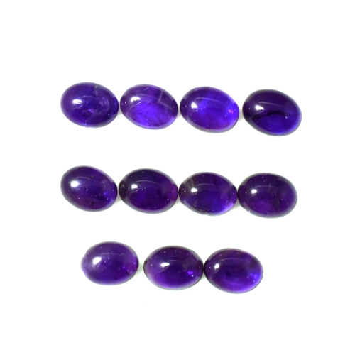 Amethyst Cab Oval 9x7mm Approximately 20 Carat.