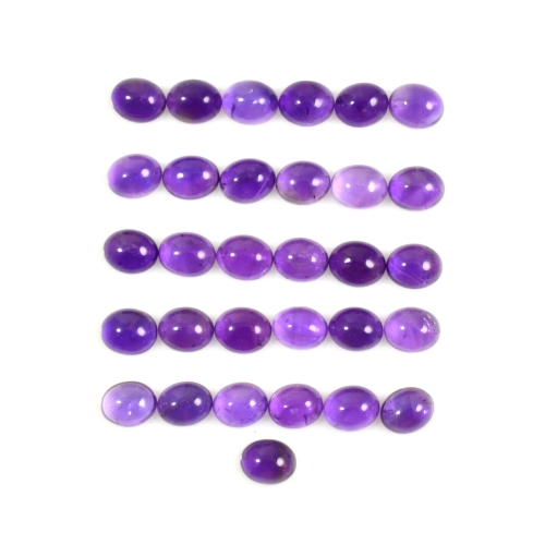 Amethyst Cabs Oval 5x4mm Approximately 12 Carat
