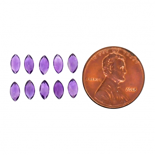 Amethyst Marquise 6X3mm Approximately 2 Carat.