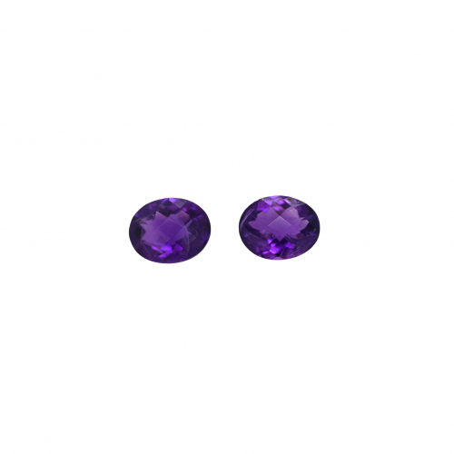 Amethyst Oval 10x8mm Matching Pair Approximately 4.52 Carats