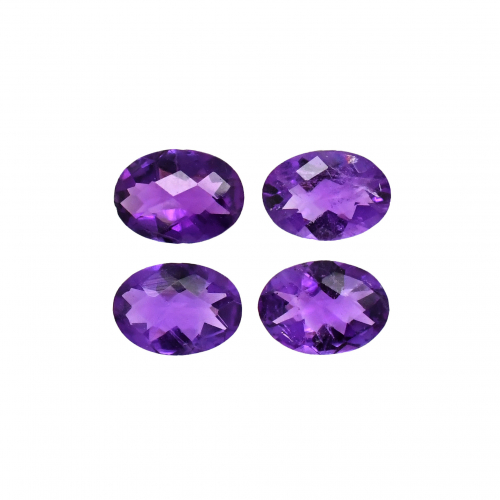 Amethyst Oval 7x5mm Approximately 2.75 Carat.