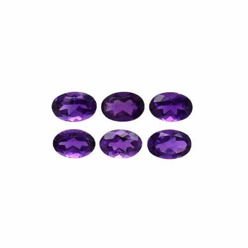 Amethyst Plain Top Oval 6x4mm Approximately 2.50 Carat