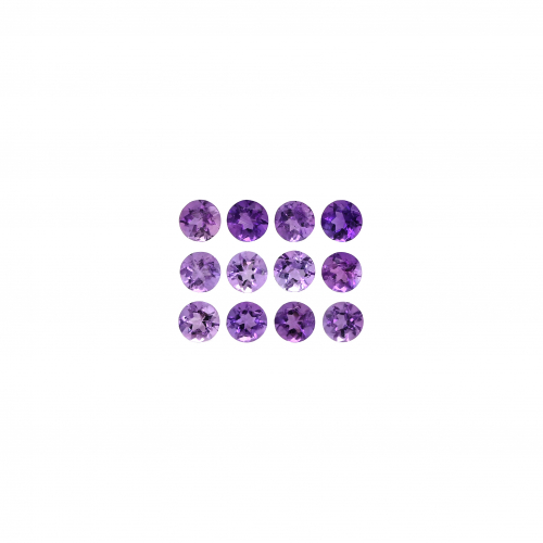 Amethyst Round 2.8mm Approximately 1 Carat