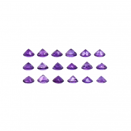 Amethyst Round 4mm Approximately 4 Carat.