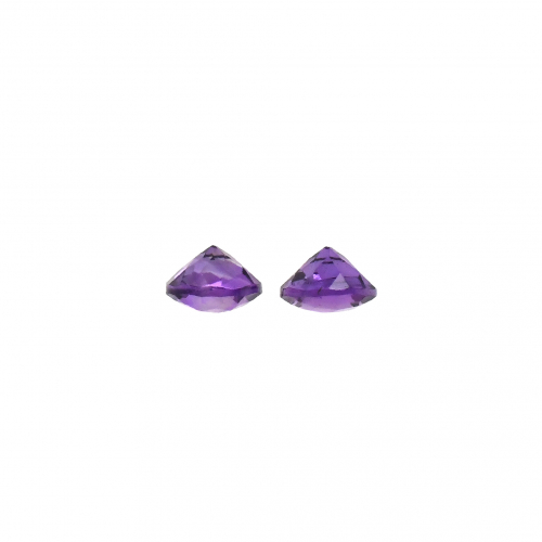 Amethyst Round 6mm Matching Pair Approximately 1.35 Carat