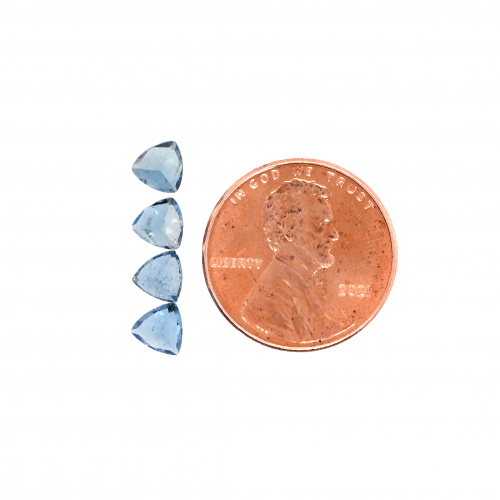 Aquamarine Trillion Shape 5x5mm Approximately 1.40 Carat