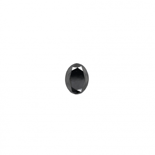 Black Diamond Oval 8x6mm Single Piece Approximately 1.40 Carat