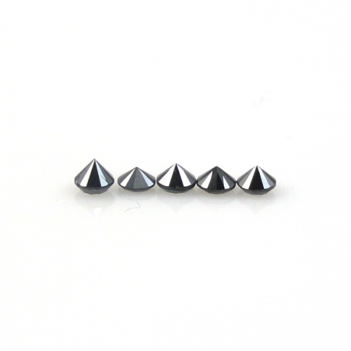 Black Diamond Round 2.5mm Approximately 0.35 Carat