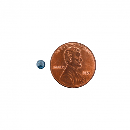 Blue Diamond Round 3.7mm Single Piece Approximately 0.20 Carat