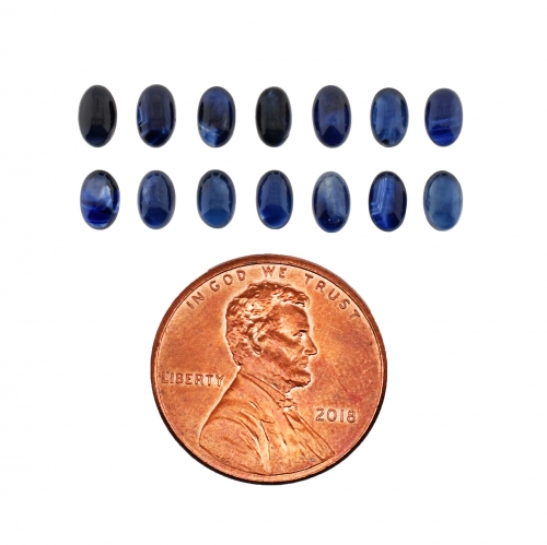 Blue Sapphire Cab Oval 5x3mm Approximately 5 Carat