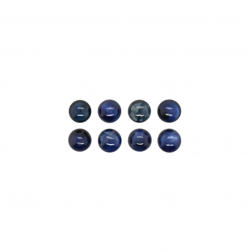 Blue Sapphire Cab Round 2.8mm Approximately 1 Carat