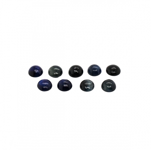 Blue Sapphire Cab Round 4.5mm Approximately 5 Carat