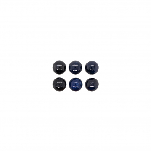 Blue Sapphire Cab Round 5mm Approximately 5 Carat