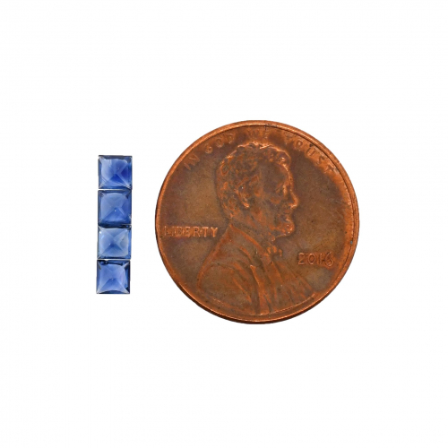 Blue Sapphire Princess Cut 3.2mm Approximately 0.82 Carat