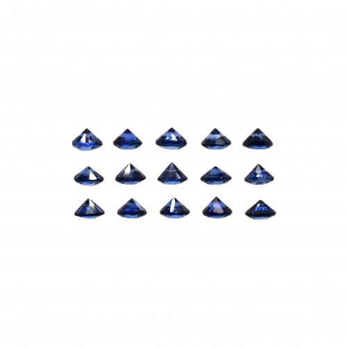 Blue Sapphire Round 2.4mm Approximately 1 Carat