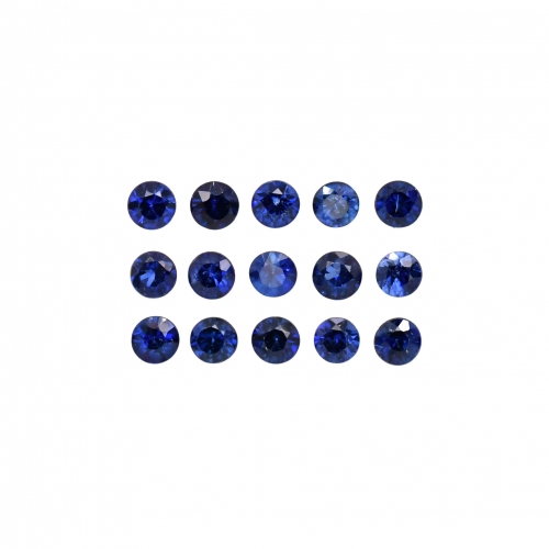 Blue Sapphire Round 2.4mm Approximately 1 Carat