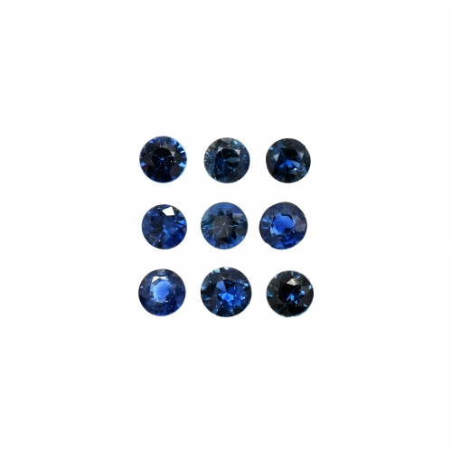 Blue Sapphire Round 2.8mm Approximately 1 Carat