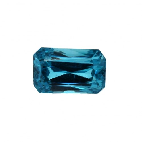 Blue Zircon Emerald Cut 11.5x7.2mm Single Piece 7.17 Carat*