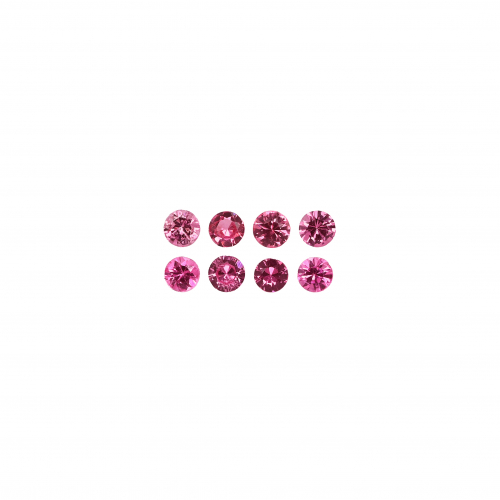 Burmese Red Spinel (pink Tone) Round 2.5mm Approximately 0.50 Carat