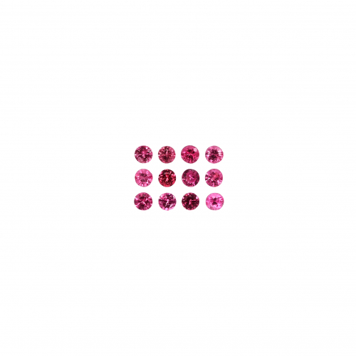 Burmese Red Spinel Round 1.7mm Approximately 0.25 Carat