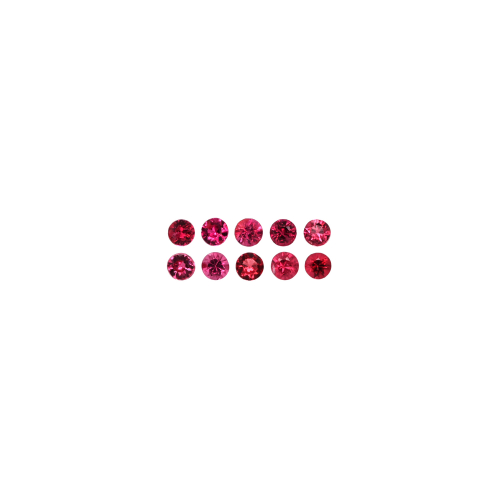 Burmese Red Spinel Round 2.25mm Approximately 0.45 Carat