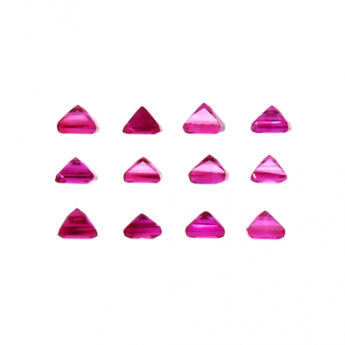 Burmese Ruby Square 1.8mm Approximately 0.57 Carat